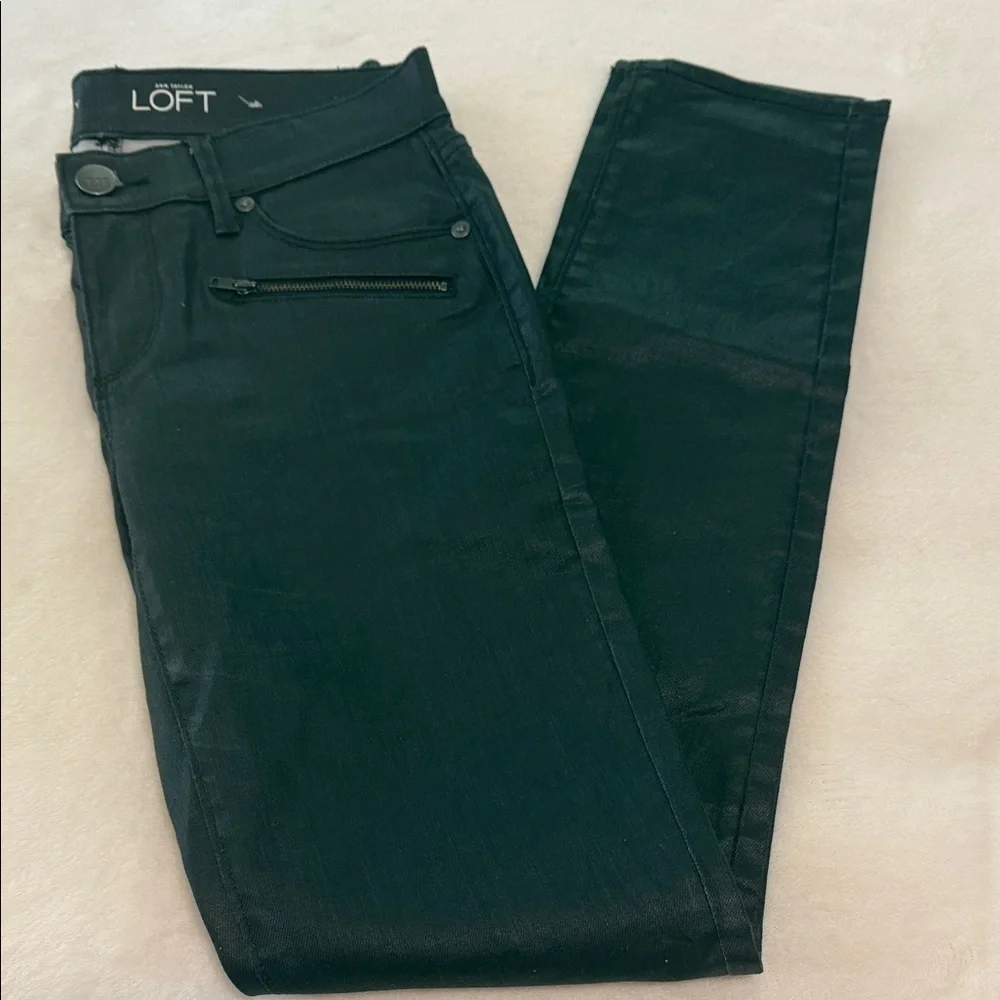 LOFT Modern Skinny Black Jeans NWT